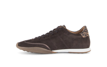 Baskets marron en velours