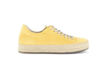 Baskets jaunes en cuir