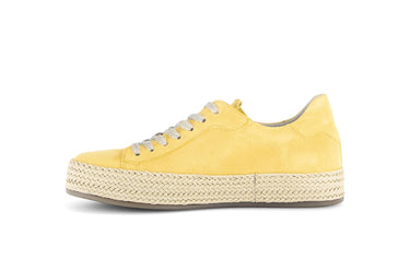 Baskets jaunes en cuir