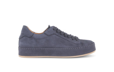 Baskets bleues en velours