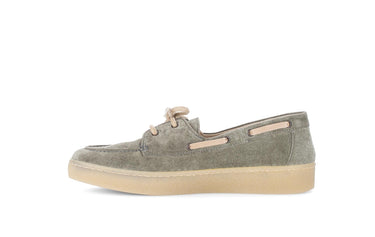 Baskets grises en cuir
