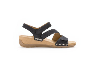 Sandales bleues en nubuck
