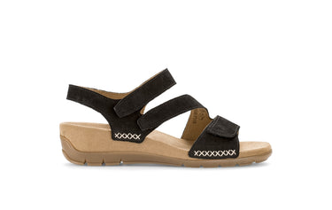 Sandales noires en velours
