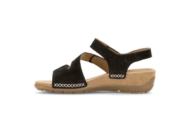 Sandales noires en velours