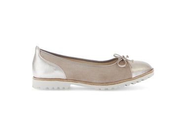 Ballerines beiges en nubuck