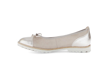 Ballerines beiges en nubuck