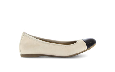 Ballerines beiges en velours