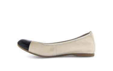 Ballerines beiges en velours