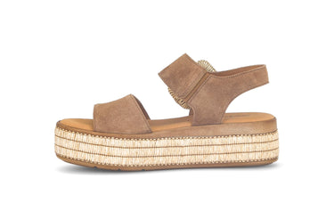 Sandales marron en nubuck