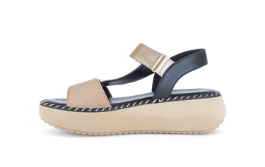 Sandales beiges en cuir