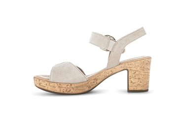 Sandales beiges en nubuck