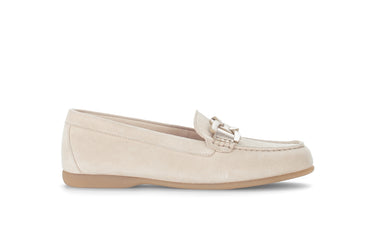 Mocassins beiges en velours