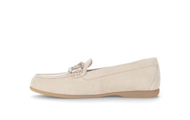 Mocassins beiges en velours