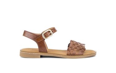 Sandales marron en cuir