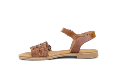 Sandales marron en cuir
