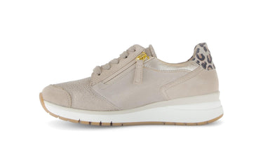 Baskets beiges en nubuck (adaptées Hallux Valgus)