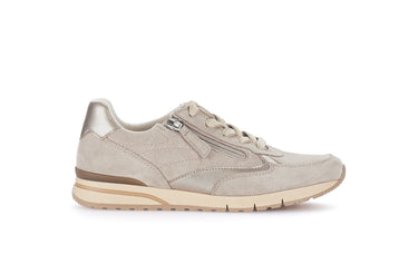 Baskets beiges en velours
