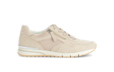 Baskets beiges en velours