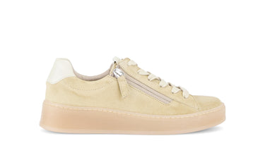 Baskets jaunes en cuir