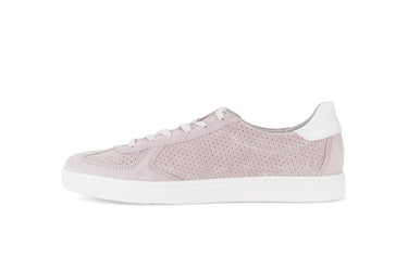 Baskets roses en velours