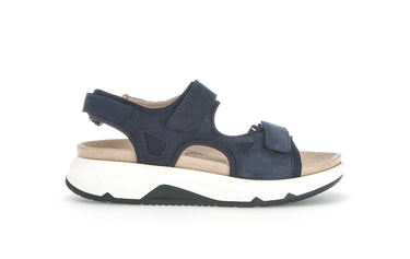 Sandales bleues en velours
