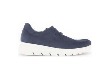 Baskets bleues en velours