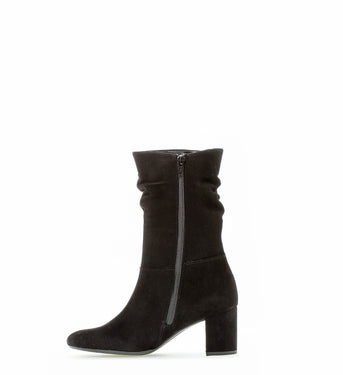 Bottes noires en suède