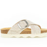Sandales beiges en textile