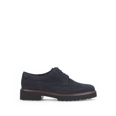 Derbies marine en cuir