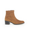 Bottines cognac en nubuck