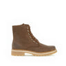 Bottines à lacets marron en cuir