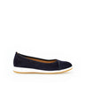 Ballerines marine en cuir