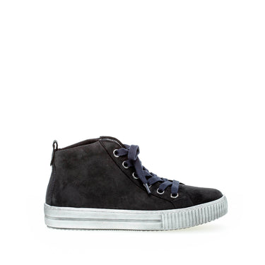 Baskets montantes bleues en nubuck