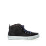 Baskets montantes bleues en nubuck