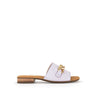 Sandales violettes en cuir