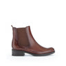 Bottines cognac en cuir