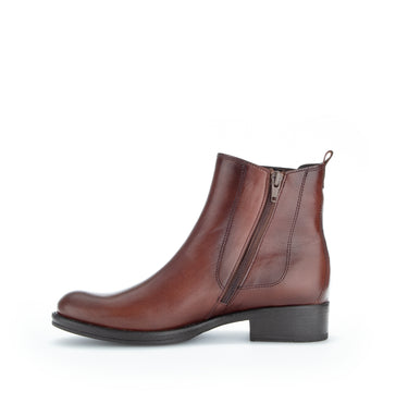 Bottines cognac en cuir