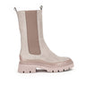 Bottes beiges en suède