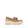 Mocassins cognac en cuir