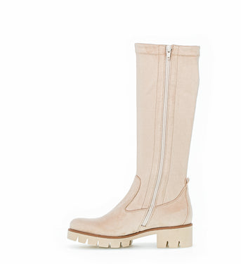 Bottes beiges en textile