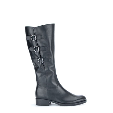 Bottes noires en cuir