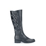 Bottes noires en cuir