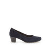 Escarpins marine en cuir