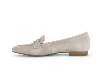Mocassins beiges en suède