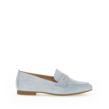 Mocassins bleus en suède