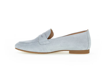 Mocassins bleus en suède