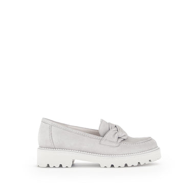 Mocassins gris en suède