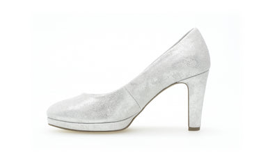 Escarpins blancs en cuir