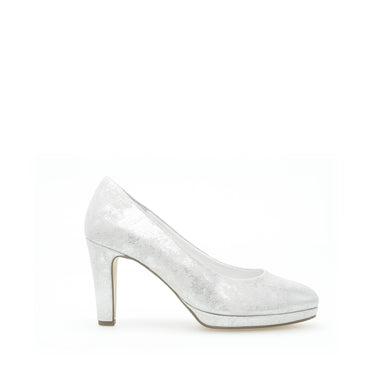 Escarpins blancs en cuir
