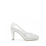 Escarpins blancs en cuir